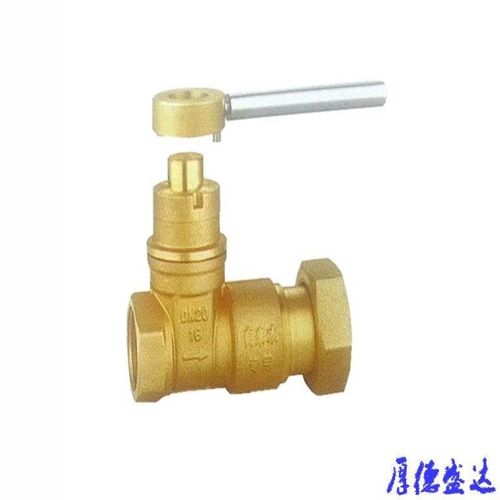 鎖閉閥 博正黃銅抗干擾加密閘閥 外磁鎖閘閥 帶鎖閘閥dn15-50包郵