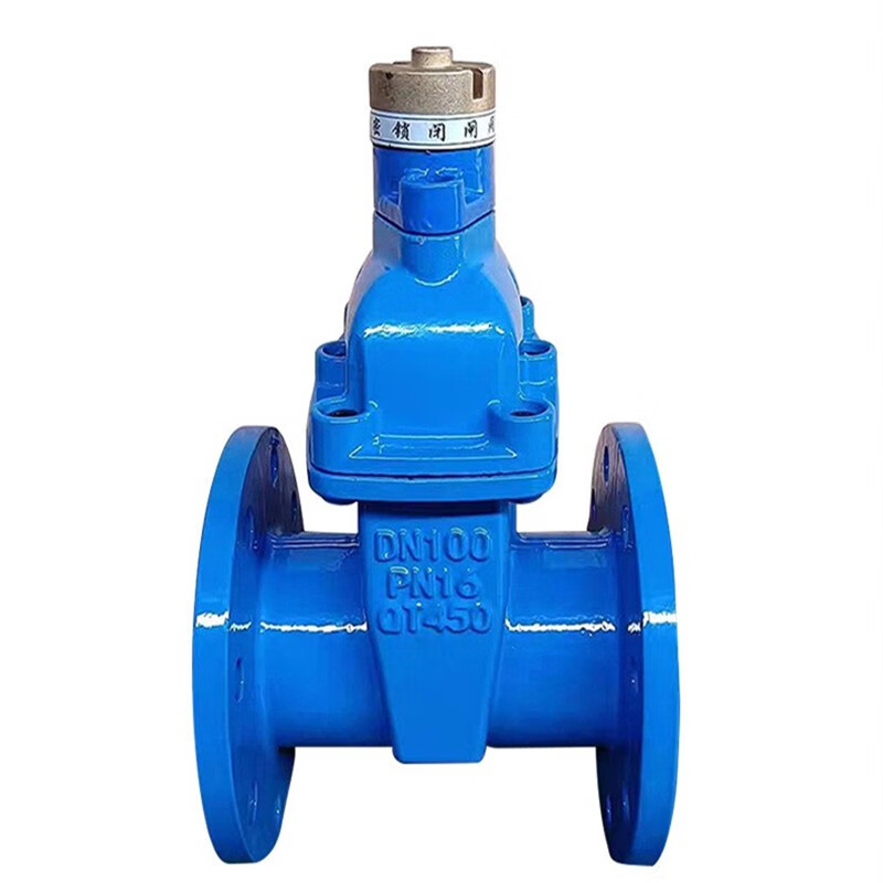 磁性法蘭加密防盜鑰匙軟密封閘閥采暖閥門開關自來水表前鎖閉閥 國標